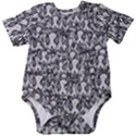Sketchy Monster Insect Drawing Motif Pattern Baby Short Sleeve Onesie Bodysuit View1