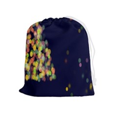 Abstract-christmas-tree Drawstring Pouch (xl) by nate14shop