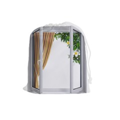 Window Drawstring Pouch (large) by Jancukart