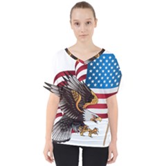 American-eagle- Clip-art V-neck Dolman Drape Top by Jancukart