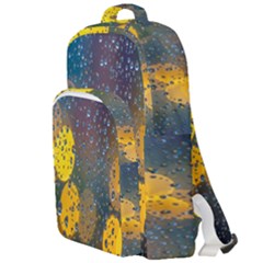Raindrops Water Double Compartment Backpack by artworkshop