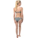 Hackers Town Void Mantis Hexagon Agender Pride Flag Twist Bandeau Bikini Set View2