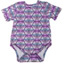Hackers Town Void Mantis Hexagon Bigender Pride Flag Baby Short Sleeve Onesie Bodysuit View1