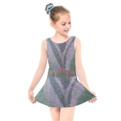 Purple Haze  Kids  Skater Dress Swimsuit by Hayleyboop