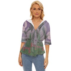 Purple Haze  Lightweight Drawstring Hooded Top by Hayleyboop