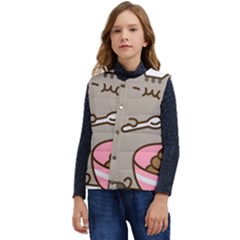 Cat Kitten Kid s Short Button Up Puffer Vest	 by Jancukart