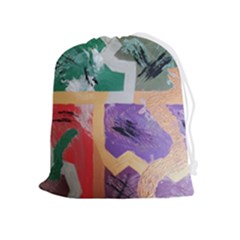 Order In Chaos Drawstring Pouch (xl) by Hayleyboop