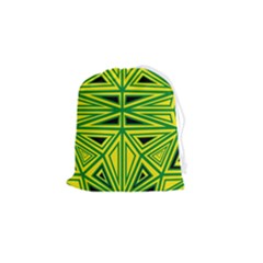 Abstract Pattern Geometric Backgrounds Drawstring Pouch (small) by Eskimos