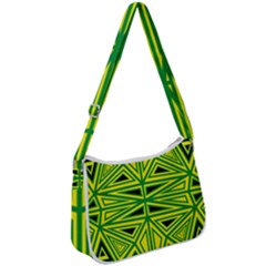 Abstract Pattern Geometric Backgrounds Zip Up Shoulder Bag by Eskimos