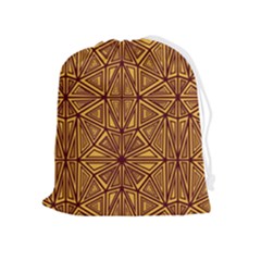 Abstract Pattern Geometric Backgrounds Drawstring Pouch (xl) by Eskimos