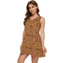 Abstract pattern geometric backgrounds Tiered Sleeveless Mini Dress View3