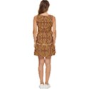 Abstract pattern geometric backgrounds Tiered Sleeveless Mini Dress View4