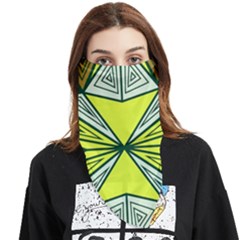Abstract Pattern Geometric Backgrounds  Face Covering Bandana (triangle) by Eskimos
