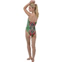Abstract pattern geometric backgrounds  Go with the Flow One Piece Swimsuit View2