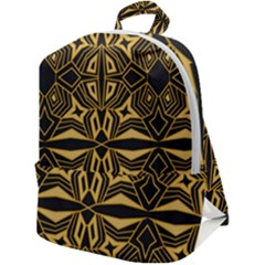 Abstract Pattern Geometric Backgrounds Zip Up Backpack by Eskimos
