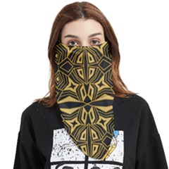 Abstract Pattern Geometric Backgrounds Face Covering Bandana (triangle) by Eskimos