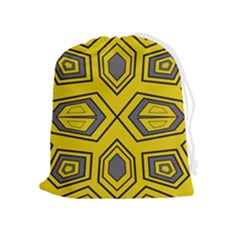 Abstract Pattern Geometric Backgrounds Drawstring Pouch (xl) by Eskimos