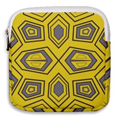 Abstract Pattern Geometric Backgrounds Mini Square Pouch by Eskimos