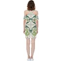 Folk flowers print Floral pattern Ethnic art Shoulder Frill Bodycon Summer Dress View4
