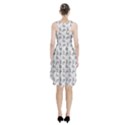 Robot Dog Drawing Motif Pattern Racerback Midi Dress View2
