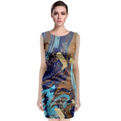 My Pour Cup Painting 5 Cbdoilprincess Sleeveless Velvet Midi Dress by CBDOilPrincess1