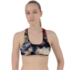 Ara-bird-parrot-animal-art Criss Cross Racerback Sports Bra by Jancukart