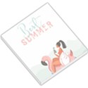 summer pink lamingo float ocean Small Memo Pad View1