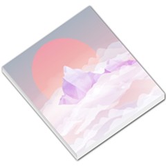 Mountain Sunset Above Clouds Small Memo Pad by walala