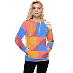 Geometric Series  Women s Lightweight Drawstring Hoodie by Sobalvarro
