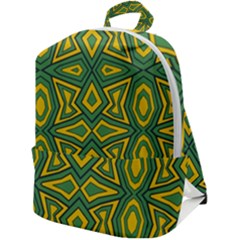 Abstract Pattern Geometric Backgrounds Zip Up Backpack by Eskimos