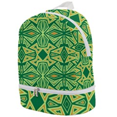 Abstract Pattern Geometric Backgrounds Zip Bottom Backpack by Eskimos