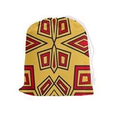 Abstract Pattern Geometric Backgrounds Drawstring Pouch (xl) by Eskimos