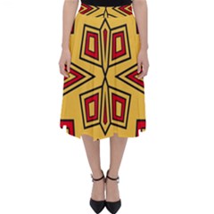 Abstract Pattern Geometric Backgrounds Classic Midi Skirt by Eskimos