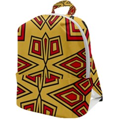 Abstract Pattern Geometric Backgrounds Zip Up Backpack by Eskimos