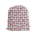 Spanish Love Phrase Motif Pattern Drawstring Pouch (XL) View1
