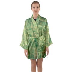 Bathroom Ceramic  Long Sleeve Satin Kimono by artworkshop