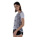IM Fourth Dimension Black White 7 Short Sleeve Foldover Tee View2