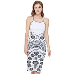 Im Fourth Dimension Black White 9 Bodycon Cross Back Summer Dress by imanmulyana