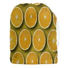 Oranges Slices  Pattern Drawstring Pouch (3xl) by artworkshop