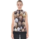 Snail Shells Pattern Arianta Arbustorum Mock Neck Shell Top View1