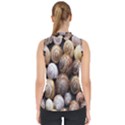 Snail Shells Pattern Arianta Arbustorum Mock Neck Shell Top View2