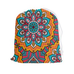 Mandala Spirit Drawstring Pouch (2xl) by zappwaits