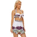 IM Fourth Dimension Colour 3 Vintage Style Bikini Top and Skirt Set  View3