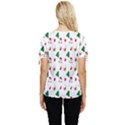 Christmas Tree,santa Bow Sleeve Button Up Top View4