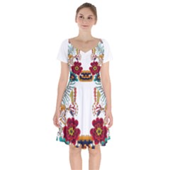 Im Fourth Dimension Colour 12 Short Sleeve Bardot Dress by imanmulyana