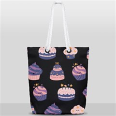 Birthday-cake Full Print Rope Handle Tote (small) by nateshop