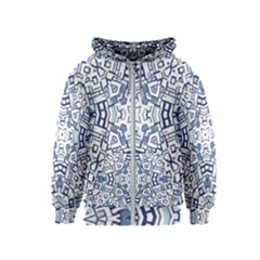 Blue-design Kids  Zipper Hoodie by nateshop
