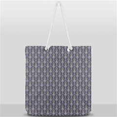 Seamless-pattern Gray Full Print Rope Handle Tote (large) by nateshop