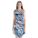 Abstract waves Sleeveless Chiffon Dress   View1