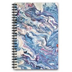 Abstract Waves 5 5  X 8 5  Notebook by kaleidomarblingart